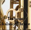 Tri-point balanved brace